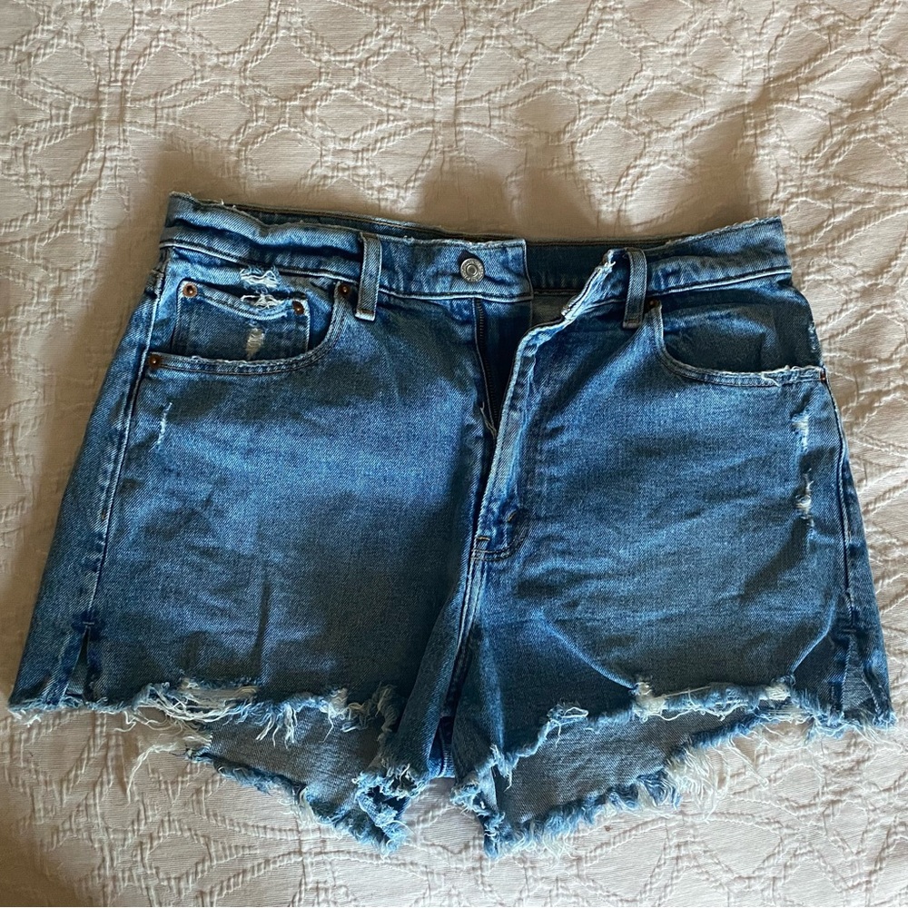 Abercrombie & Fitch High Rise Mom Shorts Size 10/30 READY FOR VACATION 🌴